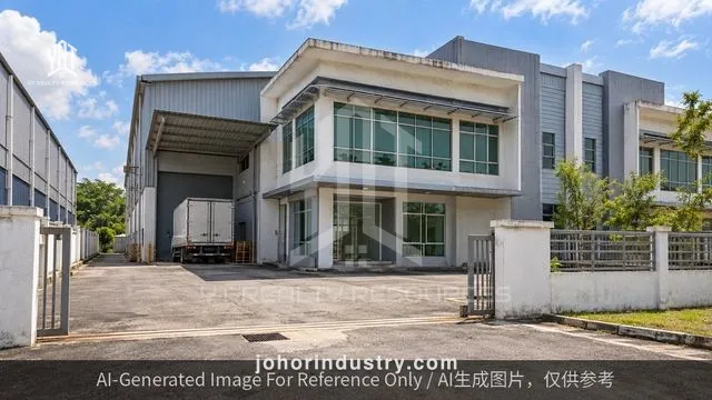 Desa Cemerlang Frontier Industrial Park II 1.5 Storey Semi-D Factory For Sale or Rent  - Semi-D Factory in Desa Cemerlang