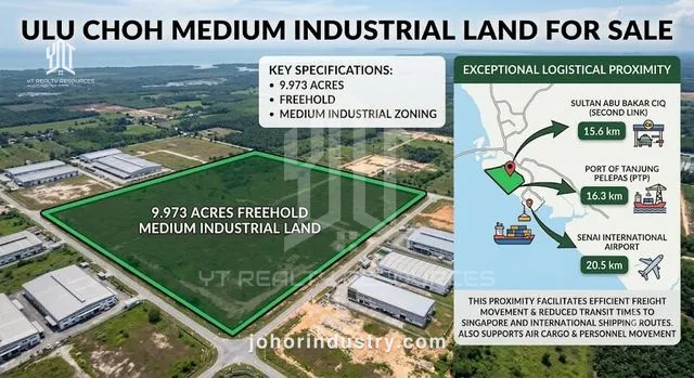 Ulu Choh Medium Industrial Land for Sale - 工业用地 in 而南峇株