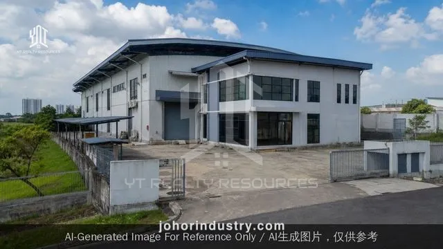 Desa Cemerlang 1.5 Storey Cluster Factory For Sale - Cluster Factory in Johor Bahru
