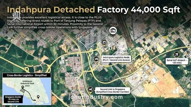 Indahpura Detached Factory 44,000 Sqft - Detached Factory in Johor Bahru