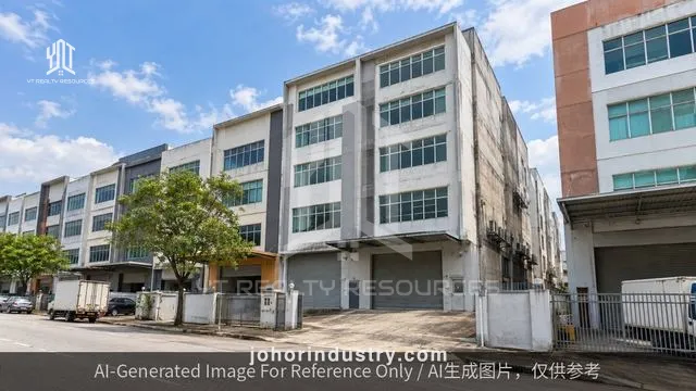 Jalan Seroja @Johor Jaya 1.5 Storey Terrace Factory for Rent - Terrace Factory in Johor Bahru