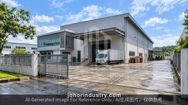 Desa Cemerlang 1.5 Storey Detached Factory for Sale - Detached Factory in Johor Bahru